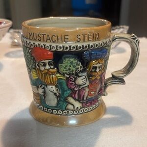 Colorful Mustache Stein Mug